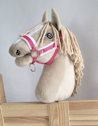 Stor grimma, Hobby Horse, mörkrosa med vit päls