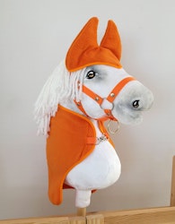 Huva och fleecefilt stor Hobby Horse orange