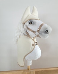 Huva och fleecefilt stor Hobby Horse cream