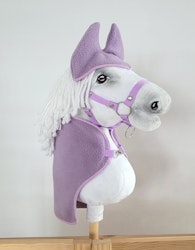 Huva och fleecefilt stor Hobby Horse lila