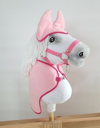 Huva och fleecefilt stor Hobby Horse rosa