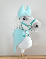 Huva och fleecefilt stor Hobby Horse mynta