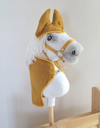 Huva och fleecefilt stor Hobby Horse mustard