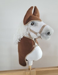 Huva och fleecefilt stor Hobby Horse brun
