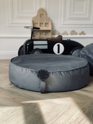 Sittpuff Poof Monio velvet grå