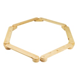 Sensorisk väg i trä Meow, 6 element, natur