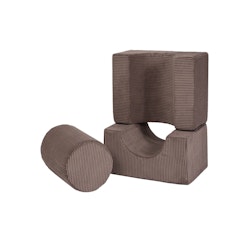 Meow, lekplats, Aesthetic Shape, 3 byggklossar, brun