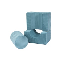 Meow, lekplats, Aesthetic Shape, 3 byggklossar, turkos