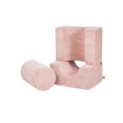 Meow, lekplats, Aesthetic Shape, 3 byggklossar, puderrosa
