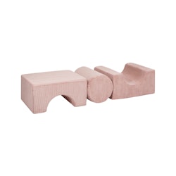 Meow, lekplats, Aesthetic Shape, 3 byggklossar, puderrosa