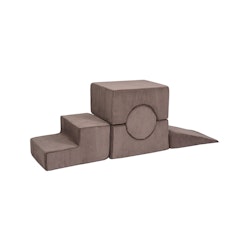 Meow, lekplats, Aesthetic Shape, 5 byggklossar, brun