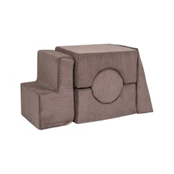 Meow, lekplats, Aesthetic Shape, 5 byggklossar, brun