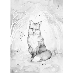 Poster Lovely Fox 50x70 cm Cotton&Sweets