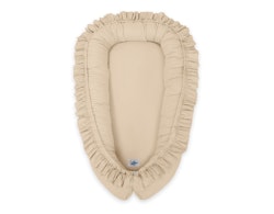 Babynest med volang Magic Loop beige