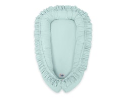 Babynest med volang Magic Loop mint