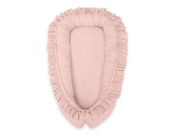 Babynest med volang Magic Loop pastellrosa
