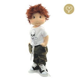Stor handgjord docka 38 cm Simon