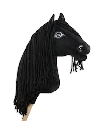 Realistic Super Hobby Horse Premium - Frieserhäst Black