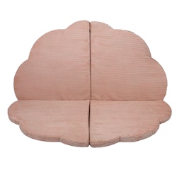 Meow molnformad barnmatta 120x120cm aesthetic puderrosa