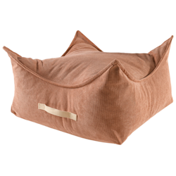 Meow fyrkantig sittpuff corduroy tegel
