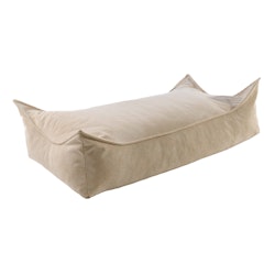 Meow rektangulär barnpuff corduroy sand