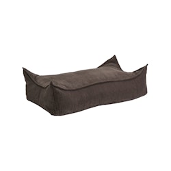 Meow rektangulär barnpuff aesthetic brun