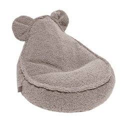Meow saccosäck sittsäck Teddy bearly ljusgrå