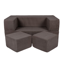 Meow barnsoffa möbelset aesthetic brun