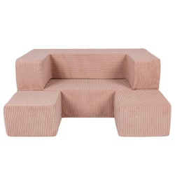 Meow barnsoffa möbelset aesthetic puderrosa