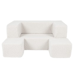 Meow barnsoffa möbelset bearly vit