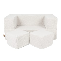 Meow barnsoffa möbelset bearly vit