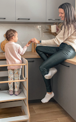 Babywood Kitchen Helper Slim Double grå
