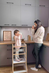 Babywood Kitchen Helper Slim grå
