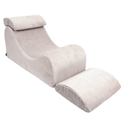 Meow Wave Lounger vilstol aesthetic ecru
