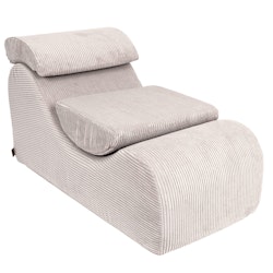 Meow Wave Lounger vilstol aesthetic ecru