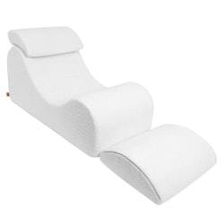 Meow Wave Lounger vilstol boucle vit
