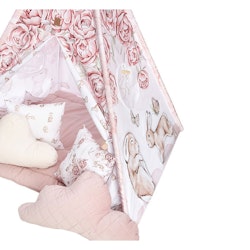 Tipitält med matta och kuddar Baby Steps peony