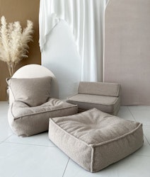 Sittpuff Monio boucle beige
