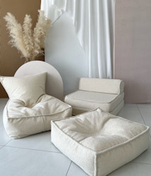 Sittpuff Monio boucle cream