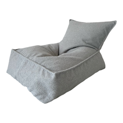 Saccosäck sittsäck Monio boucle grå