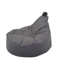 Sittsäck saccosäck Poof Monio velvet grå