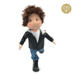 Stor handgjord docka 38 cm Wiliam