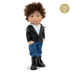Stor handgjord docka 38 cm Wiliam