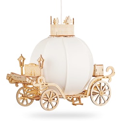 Vägglampa i trä vagn