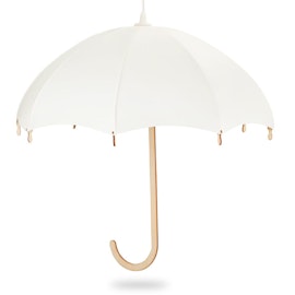 Vägglampa i trä paraply