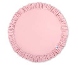 Lekmatta med volang pastel rosa