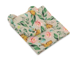 Bäddset med fyllning 77x77 cm Kanin med blommor