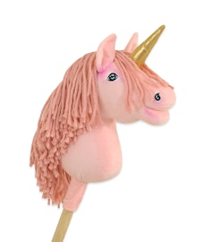 Enhörning på pinne rosa med rosa man