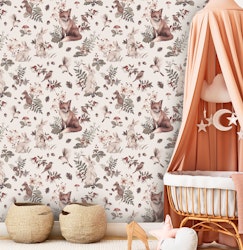 Tapet Woodland Crem