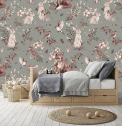 Tapet Woodland Green